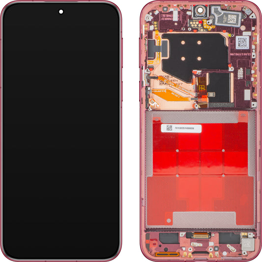 Huawei Pura 80 Pro érintőképernyős kijelző, kerettel, Piros (Glazed Red), Service Pack 02357EFE