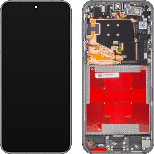 Huawei Pura 80 Pro érintőképernyős kijelző kerettel, Fekete (Glazed Black), Service Pack 02357EFC