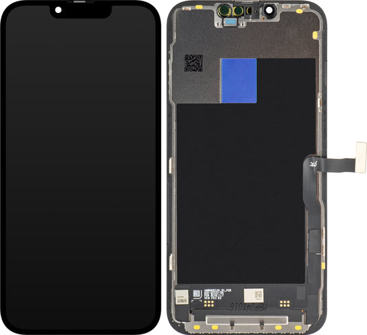JK érintőképernyő kijelző Apple iPhone 13 Pro készülékhez, kerettel, LCD In-Cell IC mozgatható, fekete
