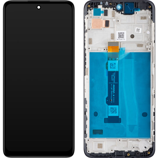 Motorola Moto Moto Moto G42 érintőképernyős kijelző, kerettel, fekete, szervizcsomag 5D68C21049