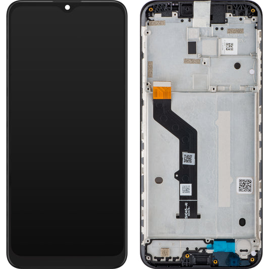 Motorola Moto G9 Play érintőképernyős kijelző, kerettel, fekete, szervizcsomag 5D68C17397