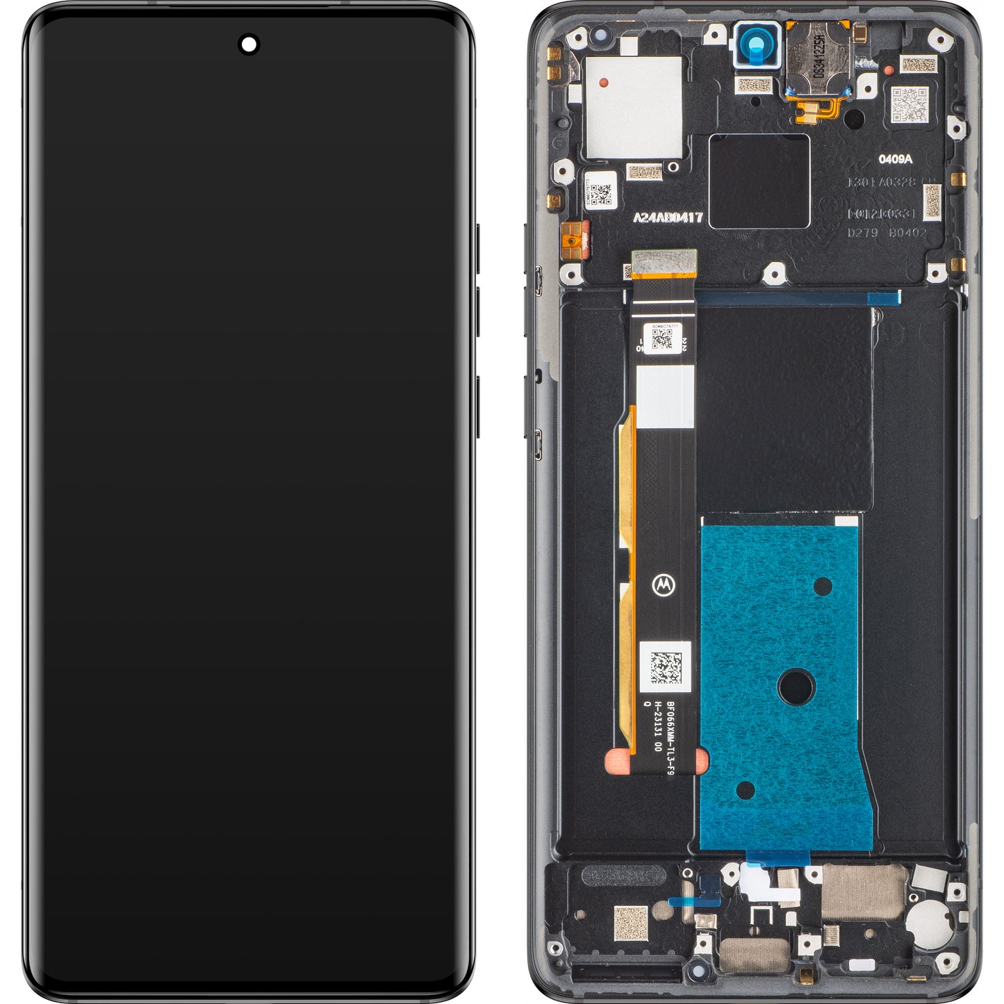 Érintőképernyős kijelző Motorola Edge 40, kerettel, fekete (Eclipse Black), szervizcsomag 5D68C22670