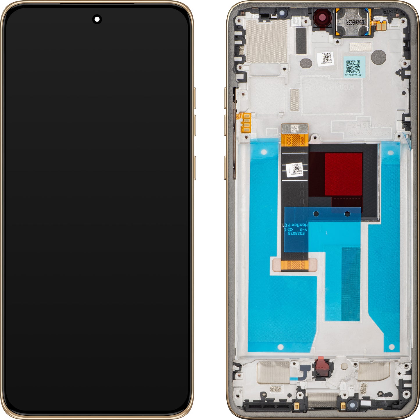 Motorola Edge 50 Neo érintőképernyős kijelző kerettel, bézs (Latte), szervizcsomag 5D68C28685