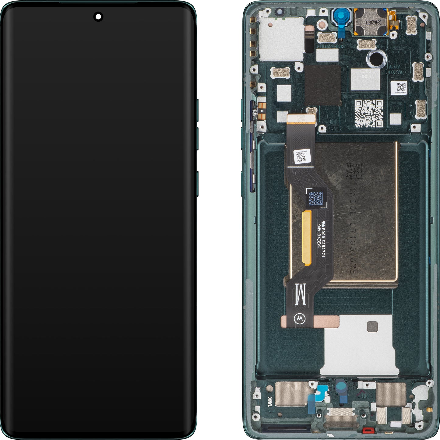 Érintőképernyős kijelző Motorola Edge 50, kerettel, dzsungelzöld, szervizcsomag 5D68C25136
