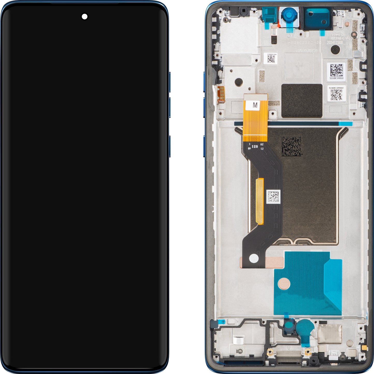 Motorola Edge 60 érintőképernyős kijelző, kerettel, kék, Service Pack 5D68C29943
