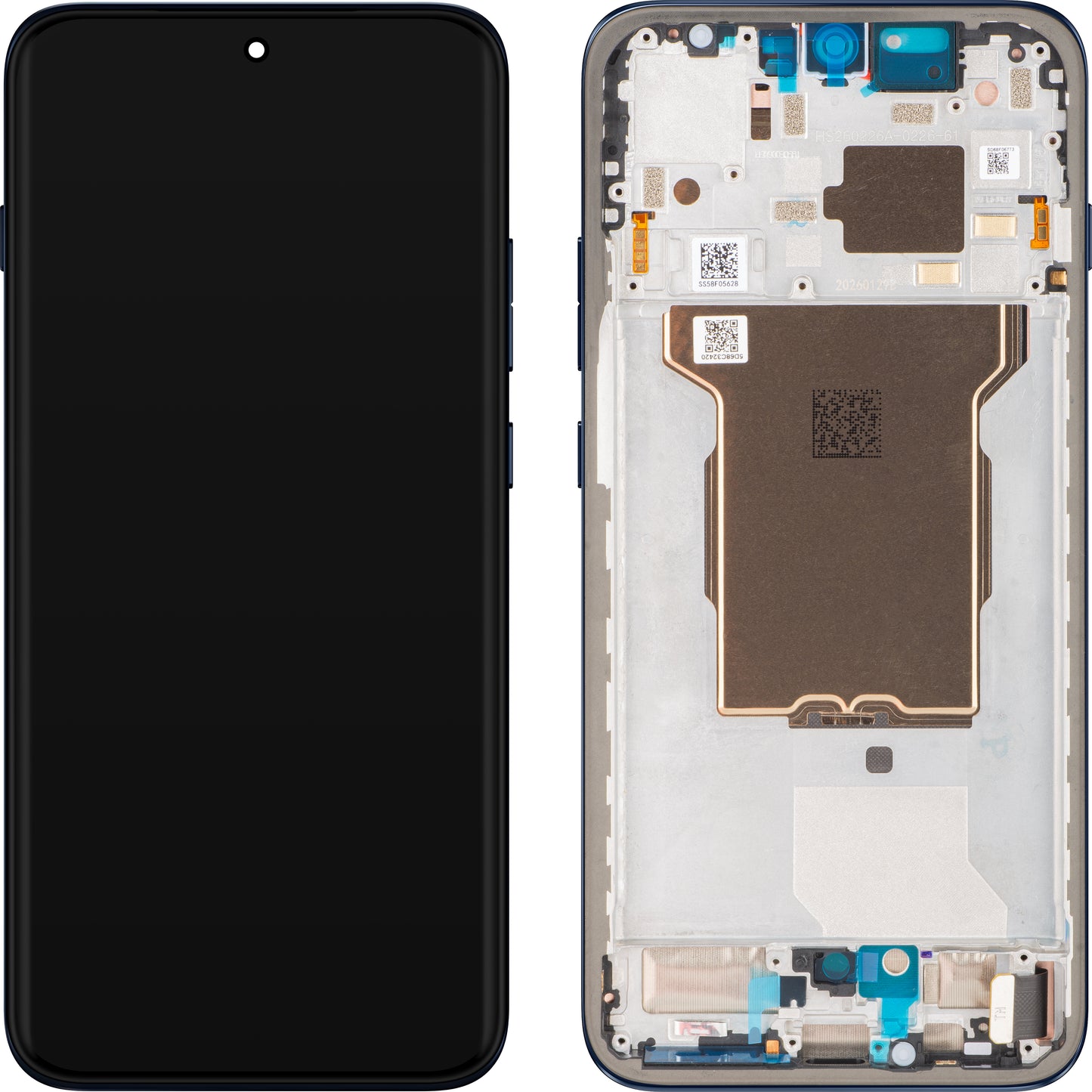 Motorola Edge 70 Pro érintőképernyős kijelző, kerettel, tengerészkék (Pantone Titan), Service Pack 5D68C32420