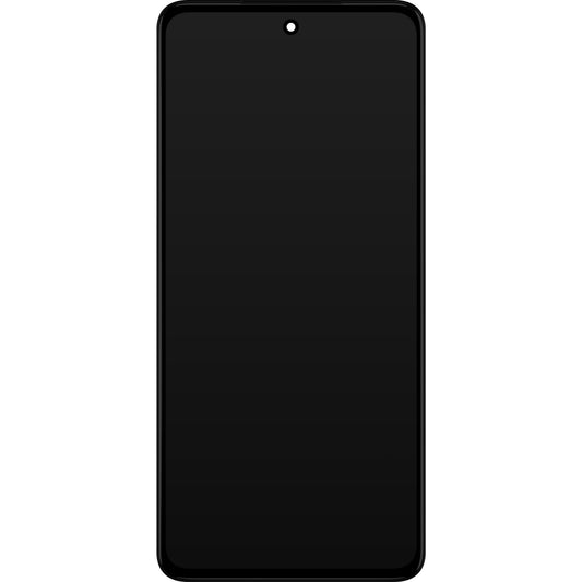 Motorola Moto Moto Moto G52 érintőképernyős kijelző, kerettel, fekete, szervizcsomag 5D68C20495
