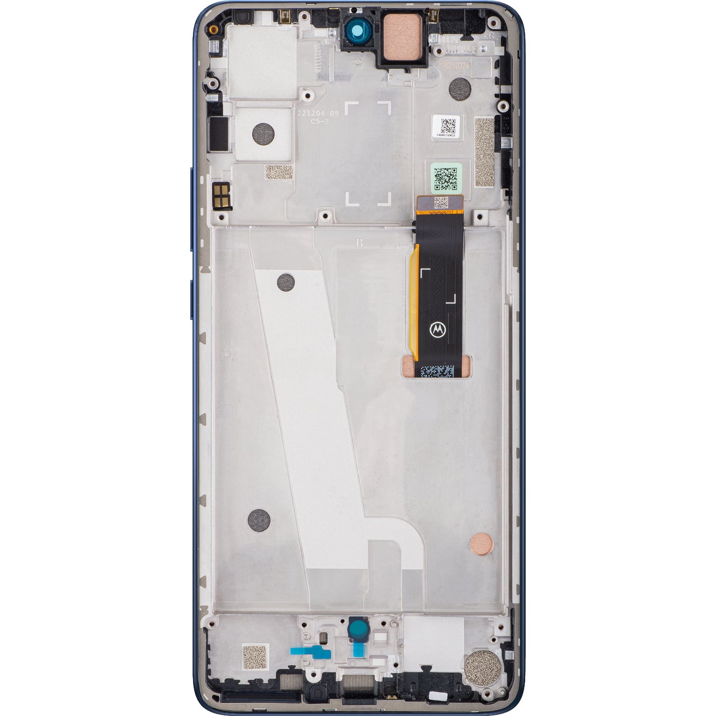 Érintőképernyős kijelző Motorola Edge 30, kerettel, meteoritszürke, szervizcsomag 5D68C20584