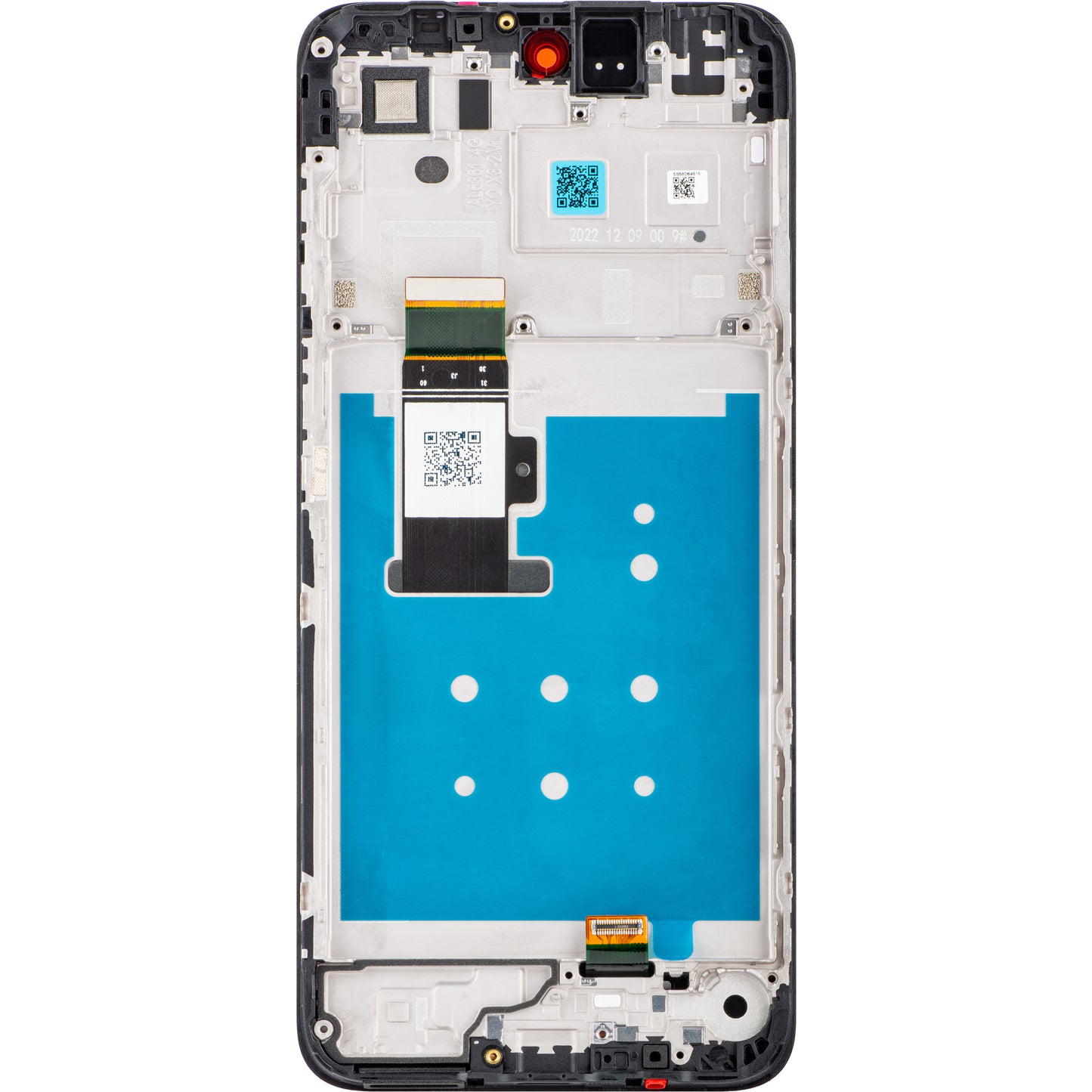 Motorola Moto G23 érintőképernyős kijelző érintőképernyővel, kerettel, fekete, szervizcsomag 5D68C22092