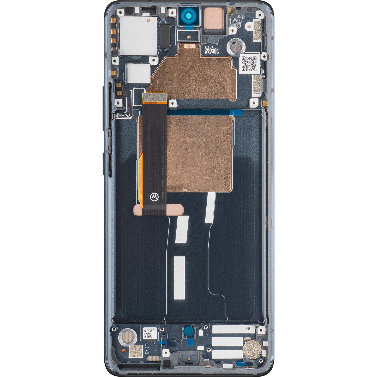 Érintőképernyős kijelző Motorola Edge 30 Fusion, kerettel, fekete (kozmikus szürke), szervizcsomag 5D68C21527