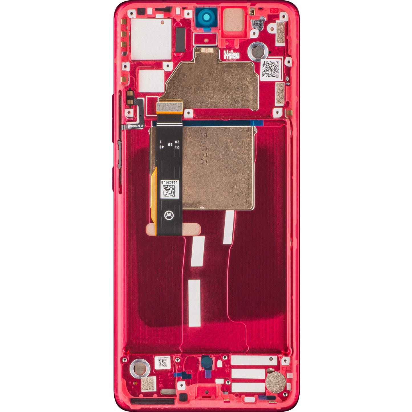 Érintőképernyős kijelző Motorola Edge 30 Fusion, kerettel, piros (Viva Magenta), szervizcsomag 5D68C22034
