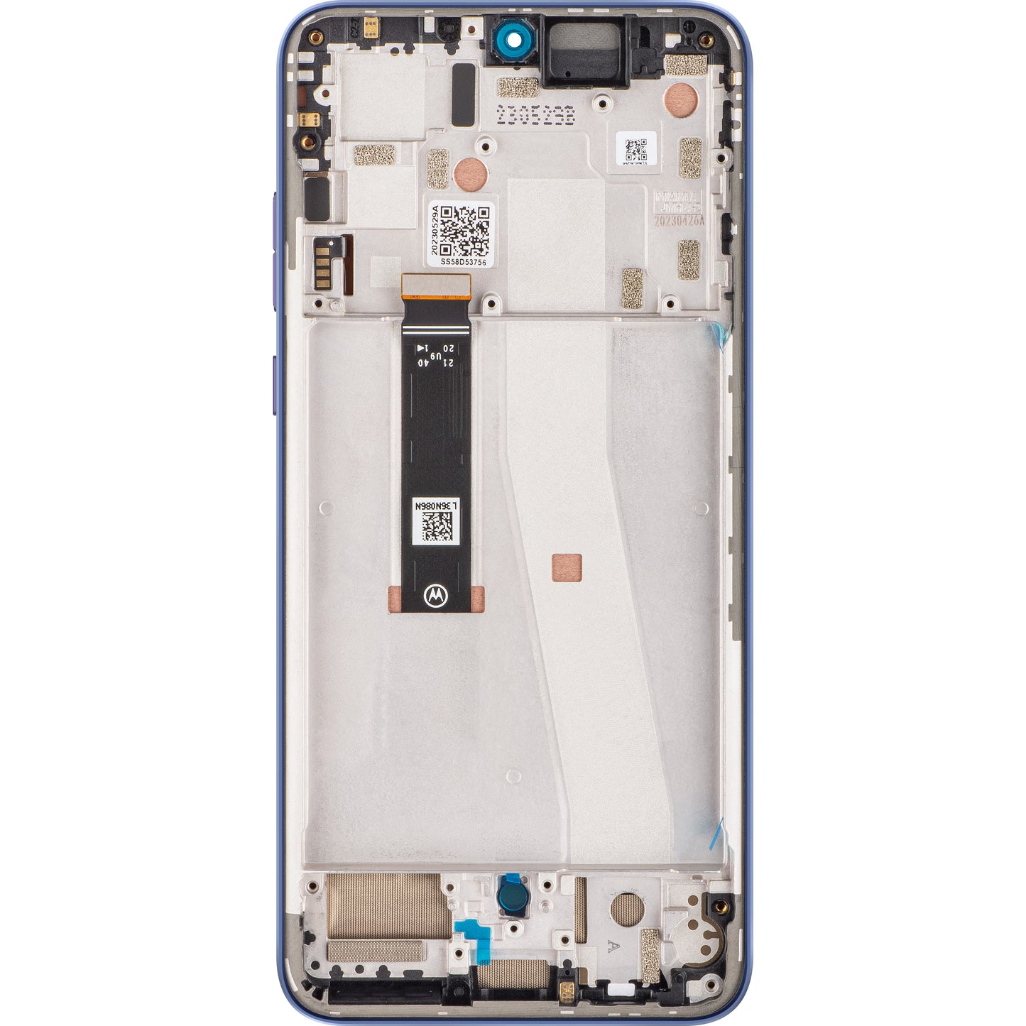 Érintőképernyős kijelző Motorola Edge 30 Neo, kerettel, lila (nagyon világos), szervizcsomag 5D68C21405