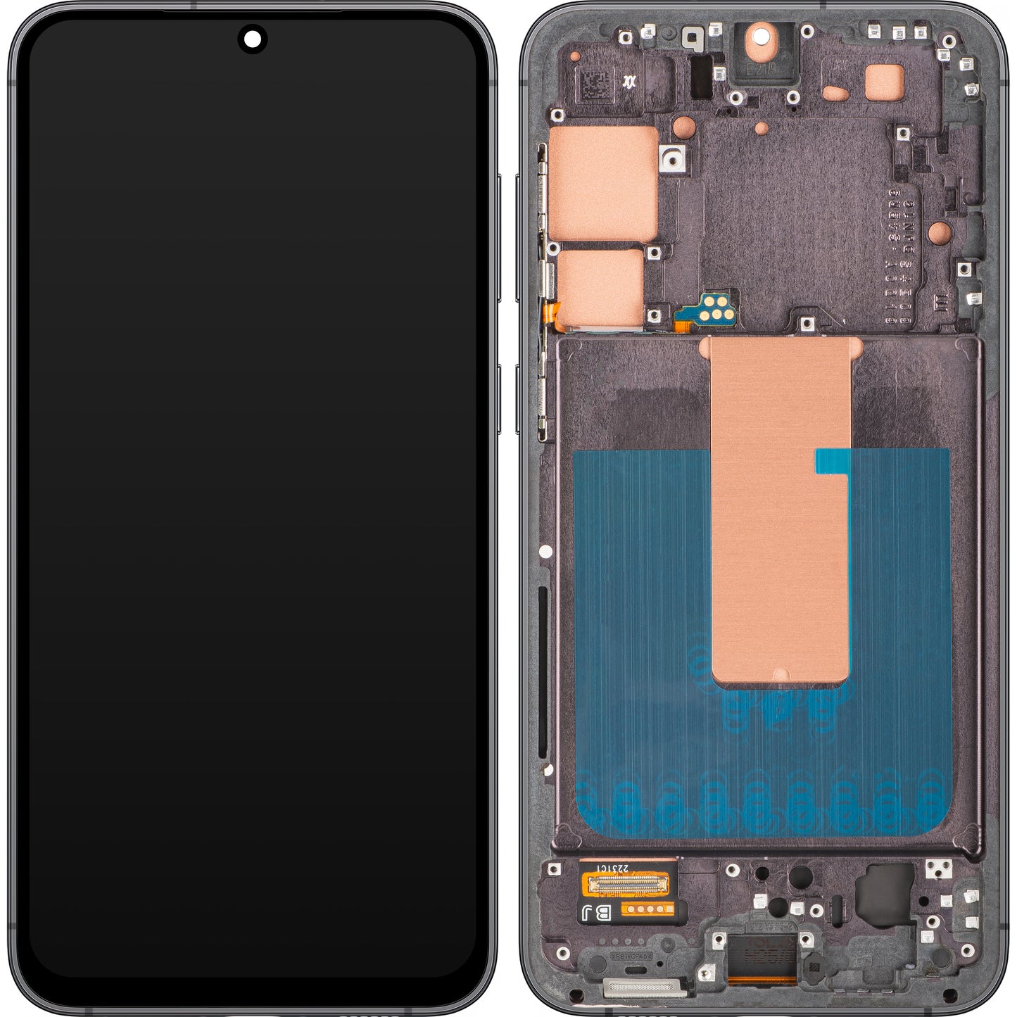 MP érintőképernyős kijelző kompatibilis a Samsung Galaxy S23+ S916-tal, kerettel, Fekete