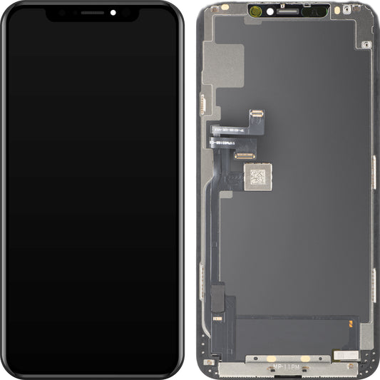 MP érintőképernyős kijelző kompatibilis az Apple iPhone 11 Pro Max készülékkel, kerettel, OLED FHD IC Movable verzió, fekete