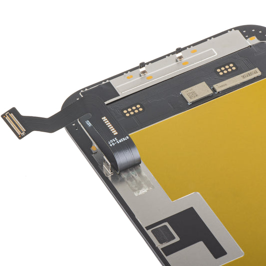 MP érintőképernyős kijelző kompatibilis az Apple iPhone 14 Plus-szal, kerettel, mozgatható IC-vel ellátott Soft OLED FHD verzió, Fekete