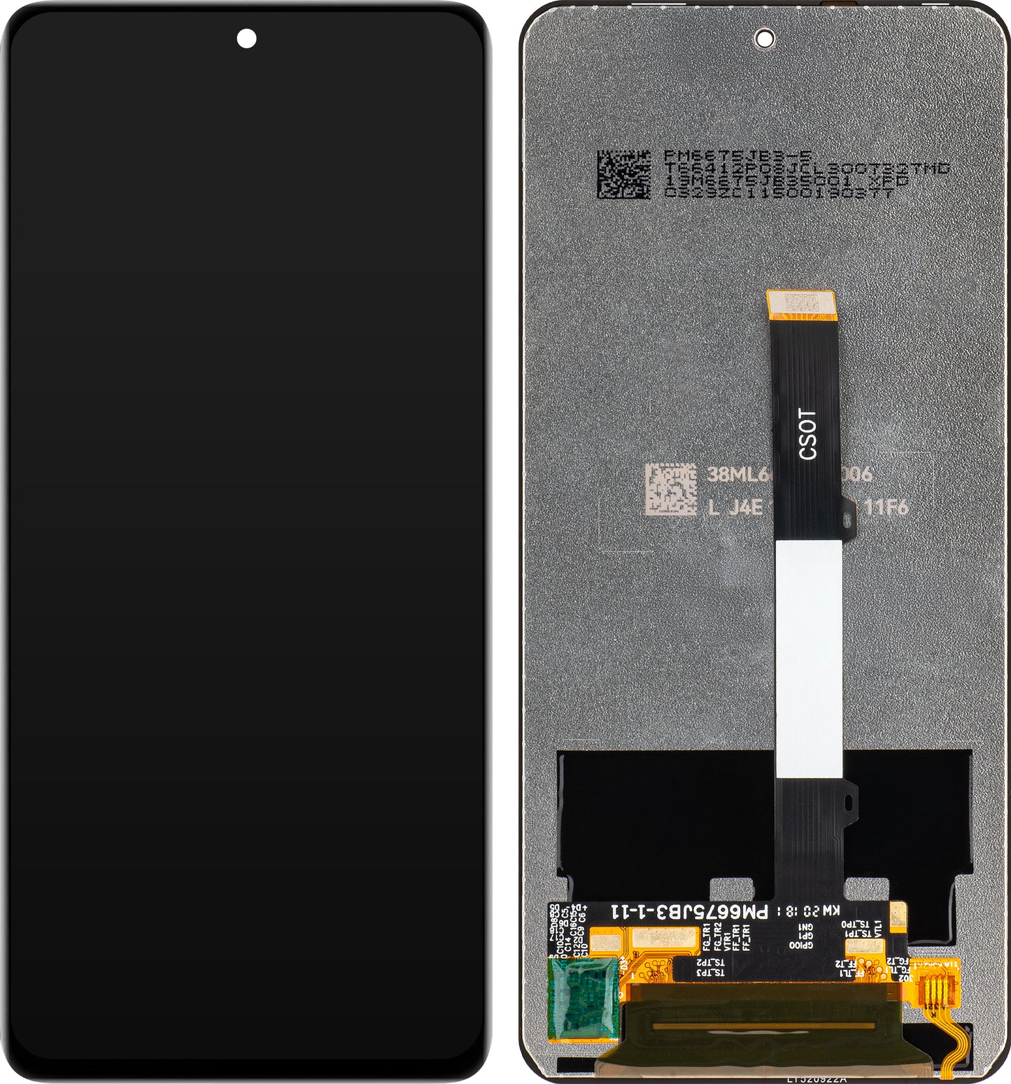 MP érintőképernyős kijelző kompatibilis a Xiaomi Poco X3 Pro / X3 NFC / X3 / Redmi Note 9 Pro 5G / Mi 10T Lite 5G készülékekkel