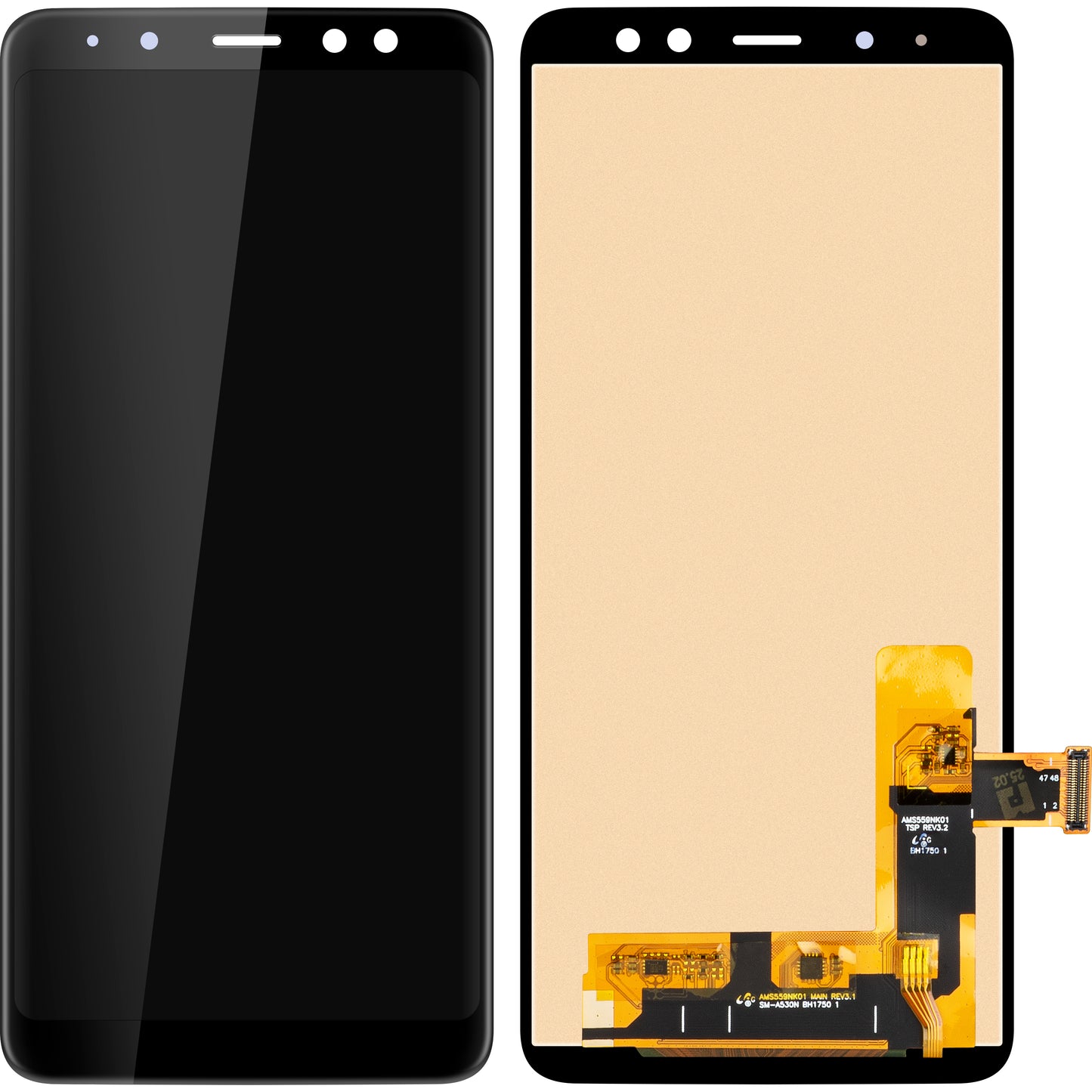 MP érintőképernyős kijelző kompatibilis a Samsung Galaxy A8 (2018) A530-zal