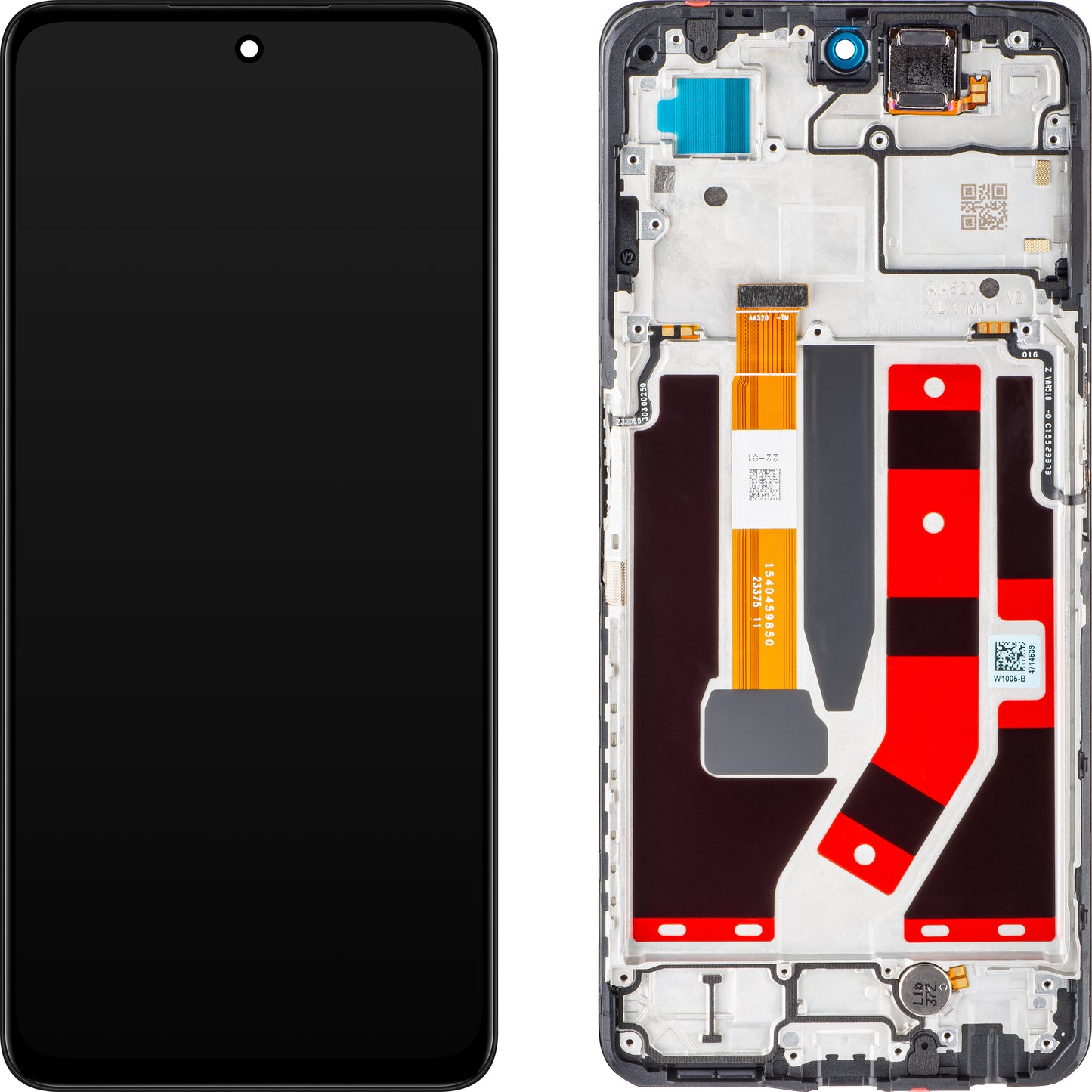 OnePlus Nord CE 3 Lite / Nord N30 kijelző érintőképernyővel, kerettel, szürke (Chromatic Gray), Service Pack 1001100068