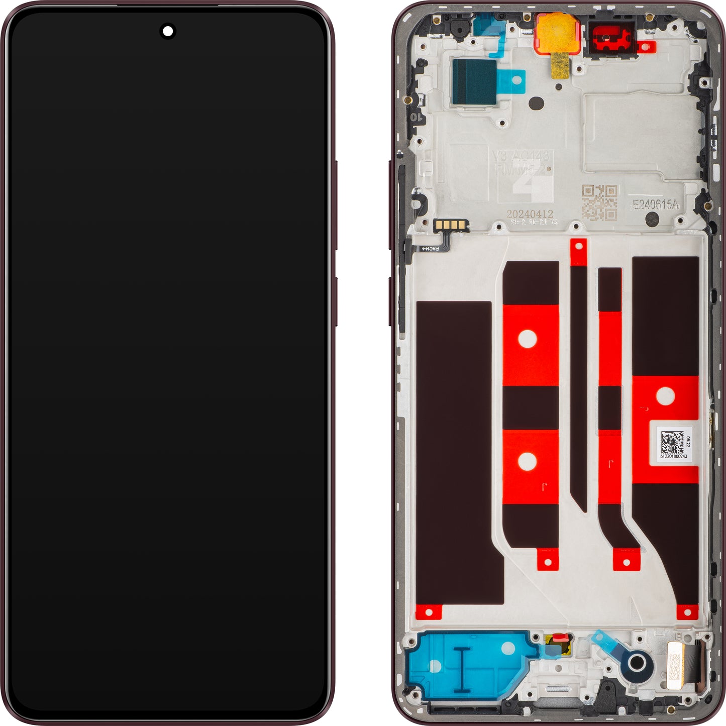 Kijelző érintőképernyővel Oppo F25 Pro / Reno11 F, kerettel, Cherry, Service Pack 621029000177