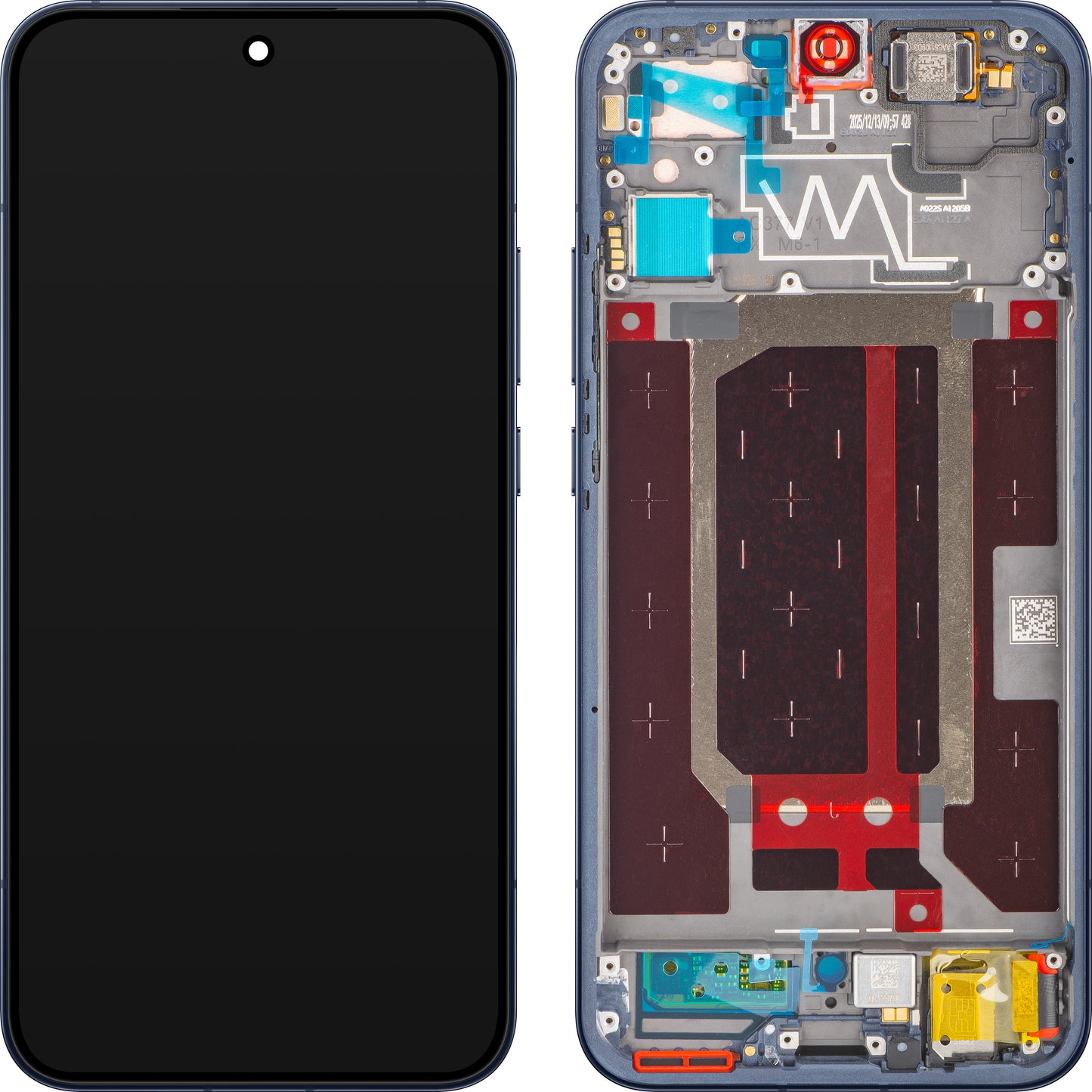 Oppo Reno15 érintőképernyős kijelző, kerettel, éjszakakék (Twilight Blue), Service Pack 621029000788
