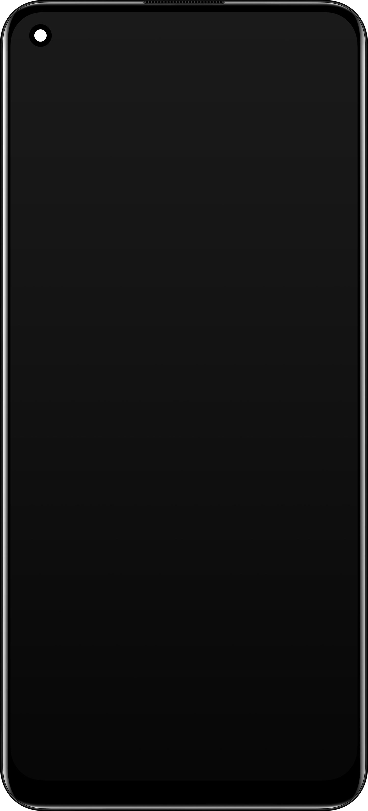 Kijelző érintőképernyővel Oppo Reno5 F / A94 / F19 Pro / Reno5 Lite, kerettel, fekete, szervizcsomag 4906763