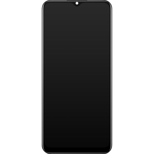 Érintőképernyős kijelző Realme C21Y, kerettel, fekete, szervizcsomag 4908747