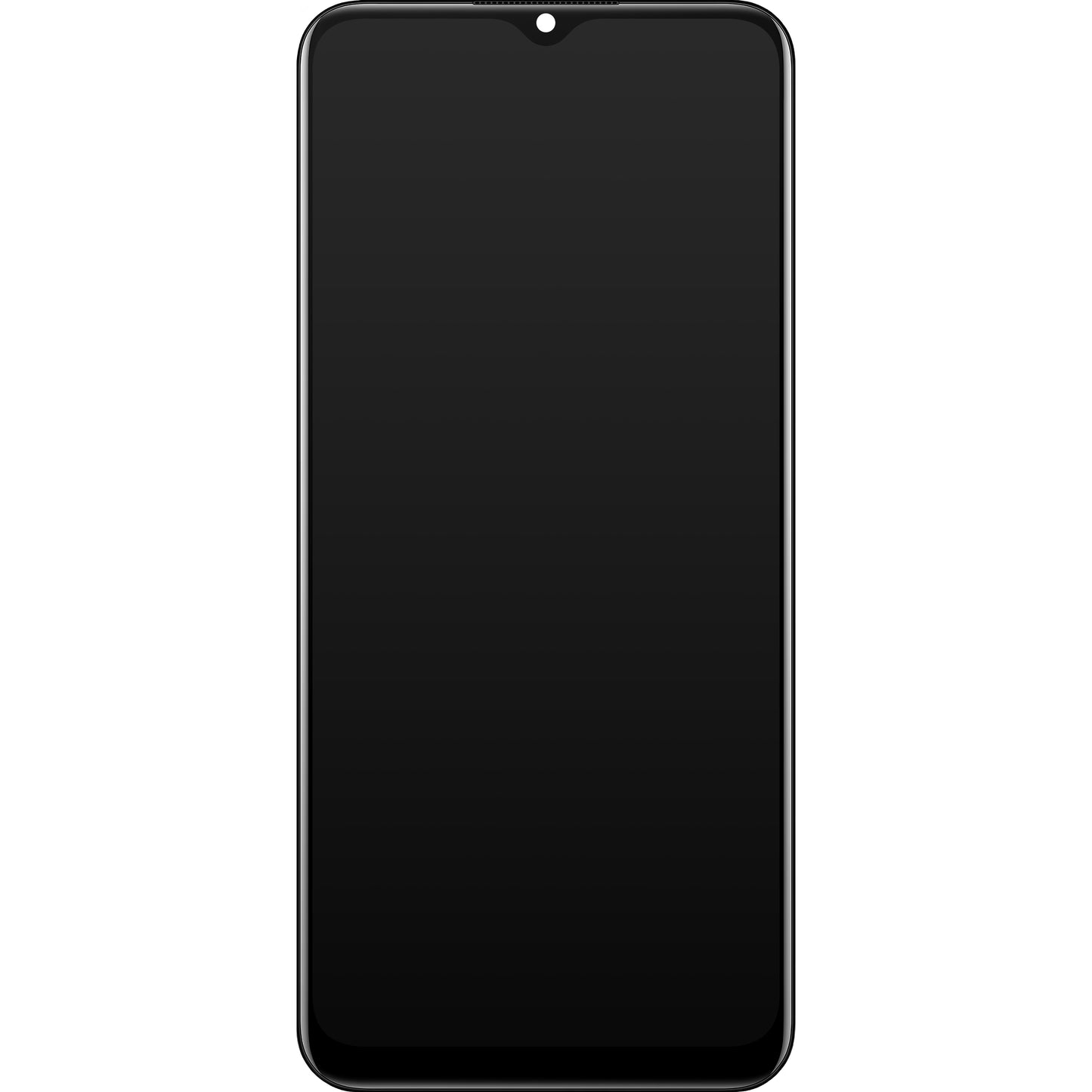 Érintőképernyős kijelző Realme C25Y, kerettel, fekete, szervizcsomag 4908854