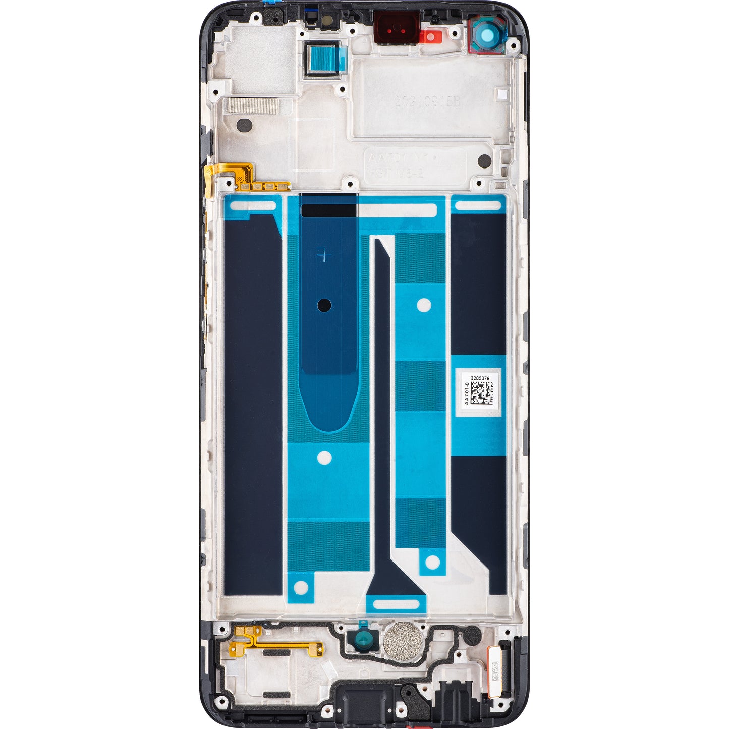 Realme 8 Pro érintőképernyős kijelző Realme 8 Pro, kerettel, fekete, szervizcsomag 4130052