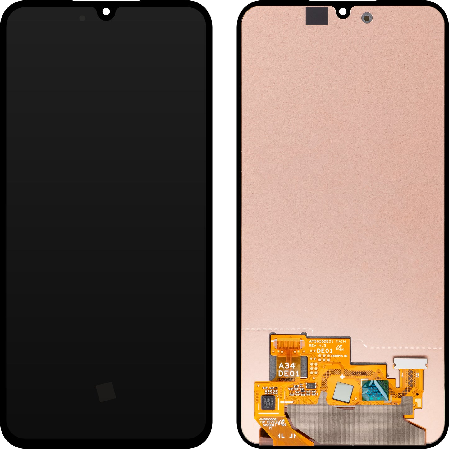 Érintőképernyős kijelző Samsung Galaxy A34 A346, szervizcsomag GH82-31235A