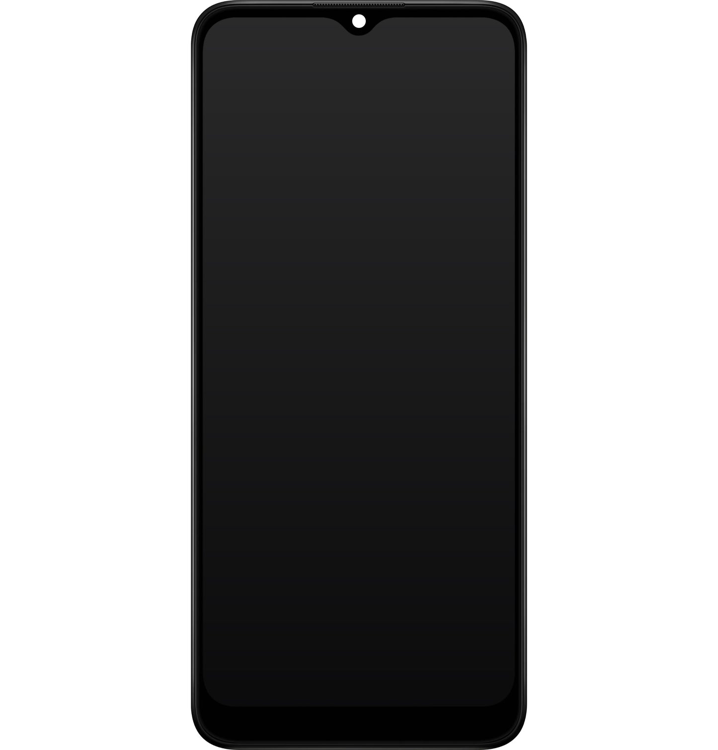 Érintőképernyős kijelző Samsung Galaxy A03s A037, kerettel, G verzió, fekete, szervizcsomag GH81-21233A