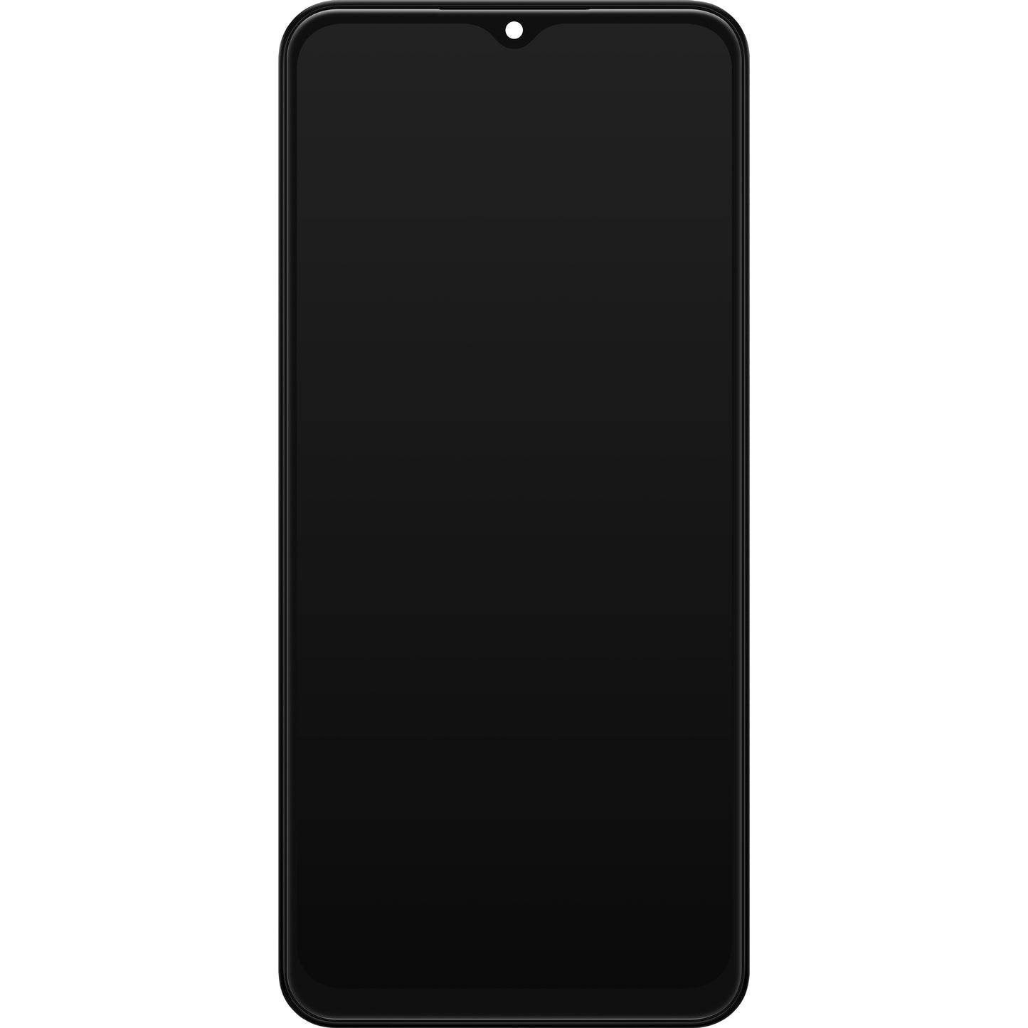 Samsung Galaxy A13 A135 érintőképernyős kijelző, kerettel, fekete, Swap GH82-28508A