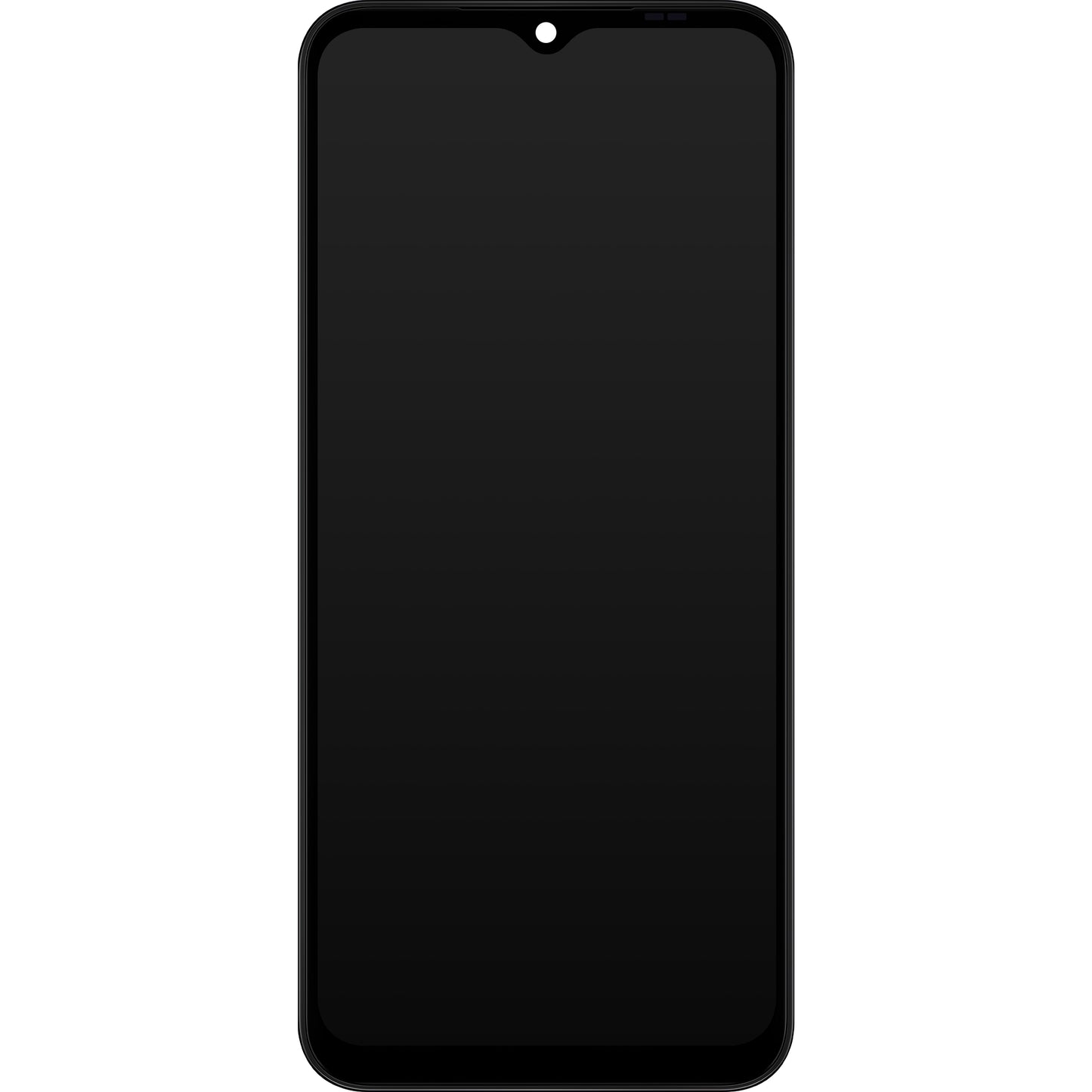 Érintőképernyős kijelző Samsung Galaxy A14 A145, kerettel, nem európai verzió, fekete, szervizcsomag GH82-3111185A