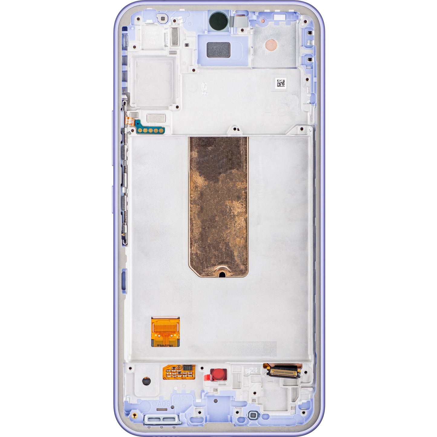 Érintőképernyős kijelző Samsung Galaxy A54 A546, kerettel, lila, szervizcsomag GH82-31231D