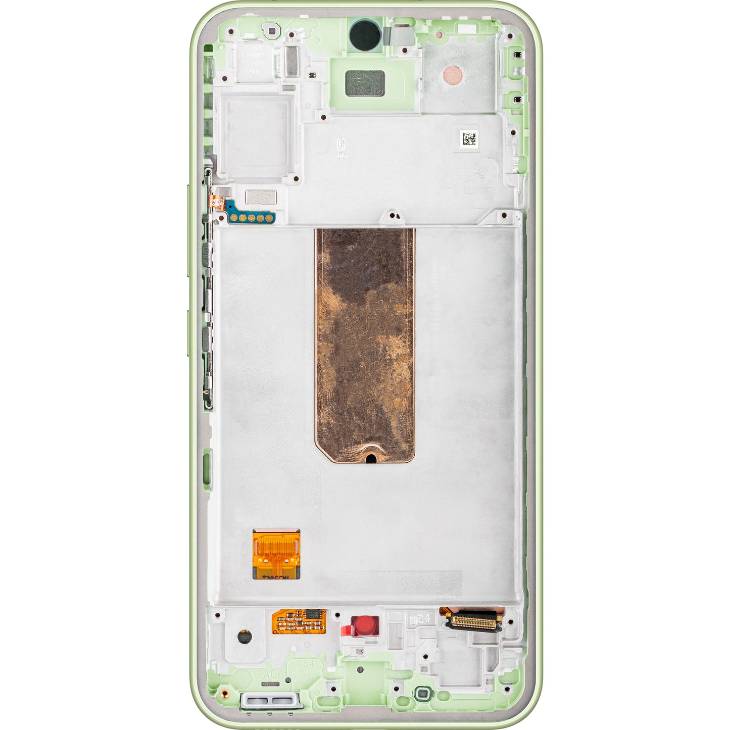 Érintőképernyős kijelző Samsung Galaxy A54 A546, kerettel, lime zöld, szervizcsomag GH82-31231C