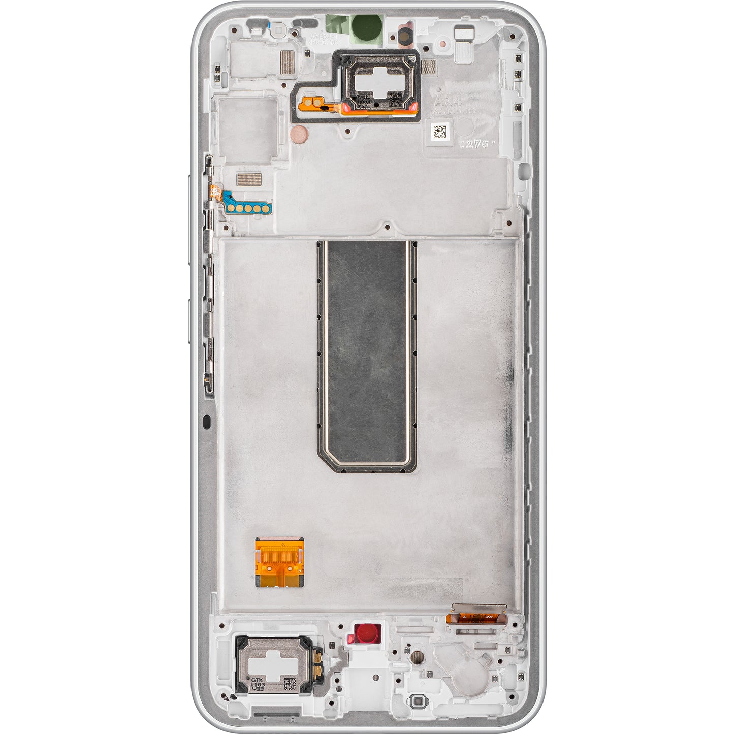 Touchscreen Display Samsung Galaxy A34 A346, with Frame, Silver, Service Pack GH82-31200B