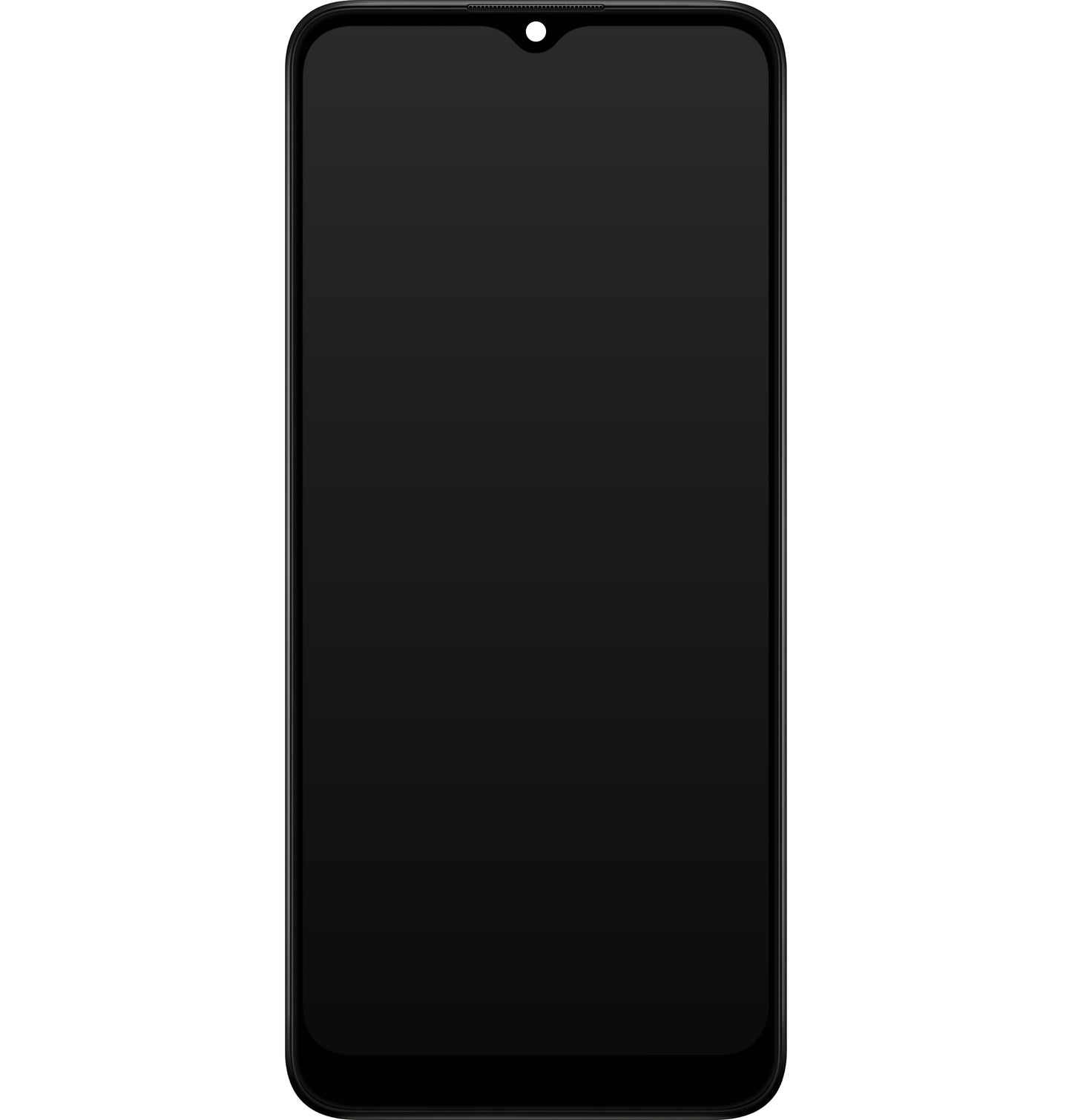 Touchscreen Display Samsung Galaxy A03 A035, with Frame, Version F, Black, Service Pack GH81-21625A