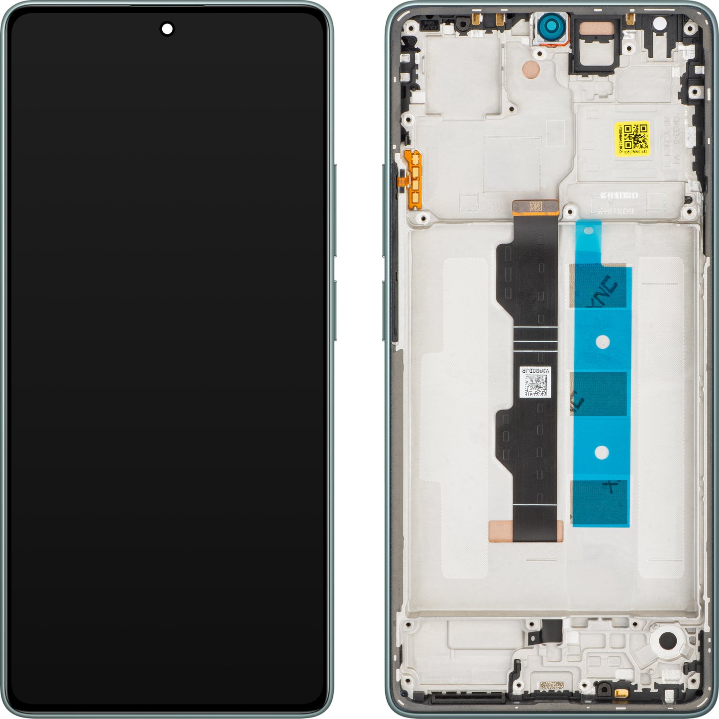 Xiaomi Redmi Note 13 Pro 4G érintőképernyős kijelző, kerettel, erdőzöld, szervizcsomag 56000100N600