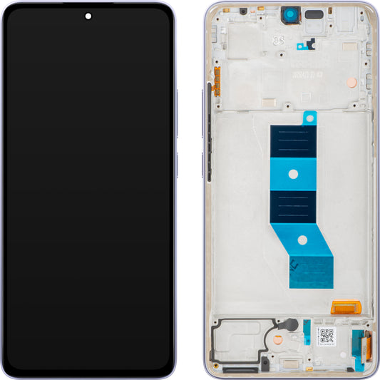 Xiaomi Poco M7 Pro 5G érintőképernyős kijelző, kerettel, Lila (Levendula Fagy), Service Pack 5600080O17P00