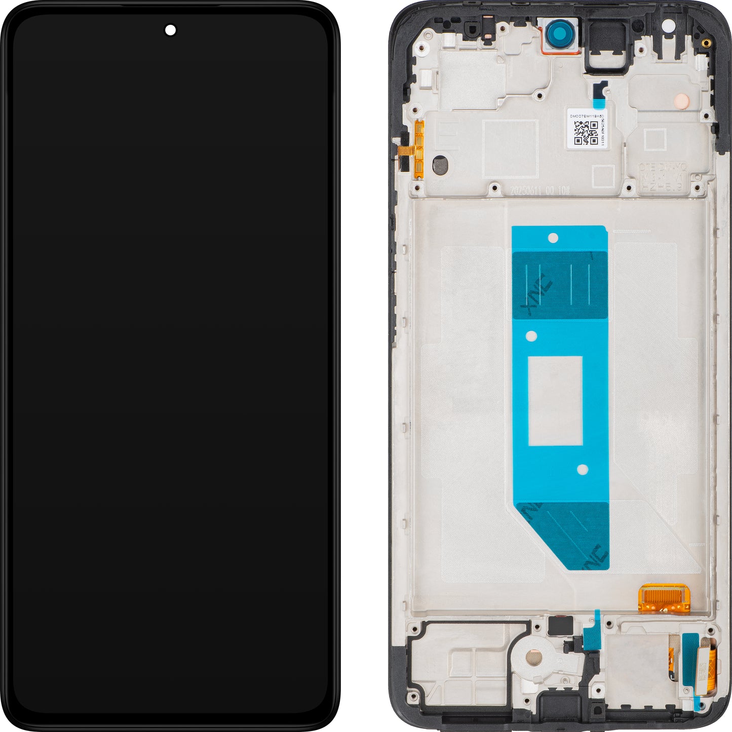 Xiaomi Redmi Note 14 4G érintőképernyős kijelző, kerettel, Európai verzió, Fekete, Service Pack 56000700O7E00