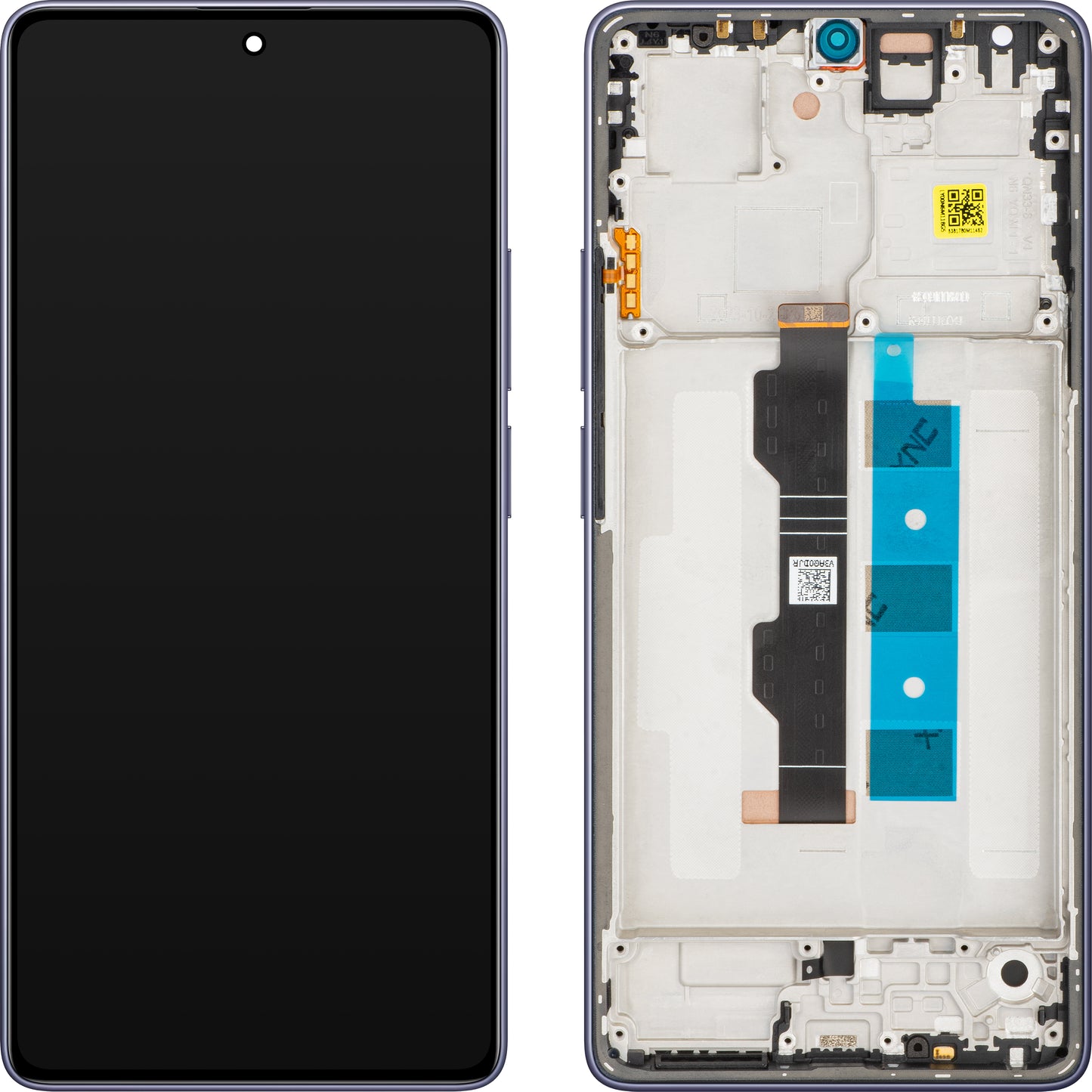 Xiaomi Poco M6 Pro 4G érintőképernyős kijelző, kerettel, lila, Swap 5600020N6P00