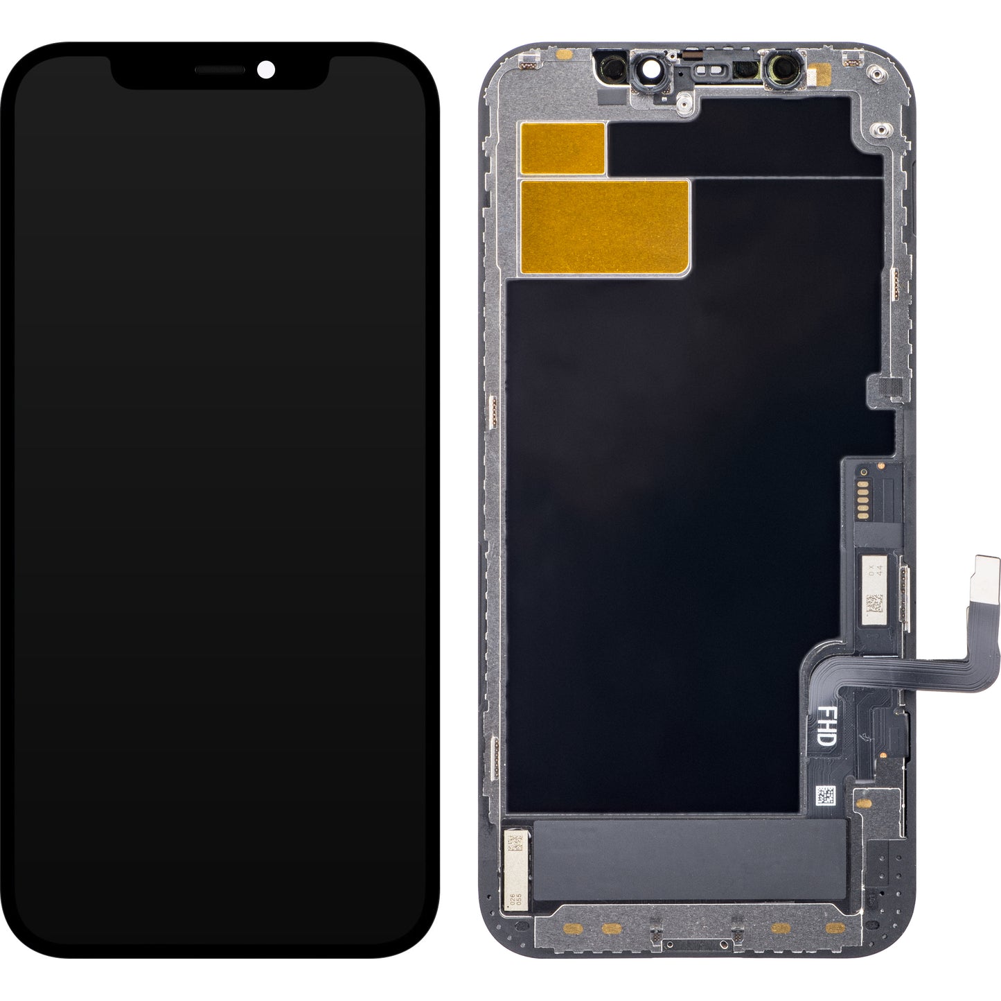 ZY Touchscreen Display for Apple iPhone 12 / 12 Pro, with Frame, Movable In-Cell IC LCD Version, Black