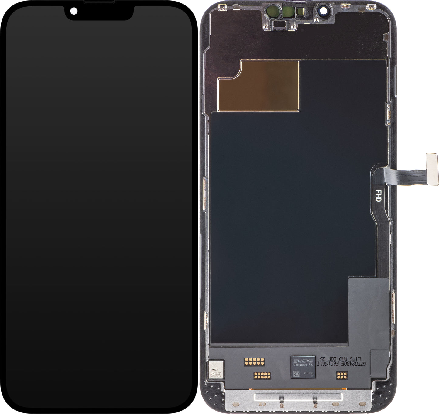 ZY Touchscreen Display for Apple iPhone 13 Pro Max, with Frame, In-Cell LCD IC Movable Version, Black