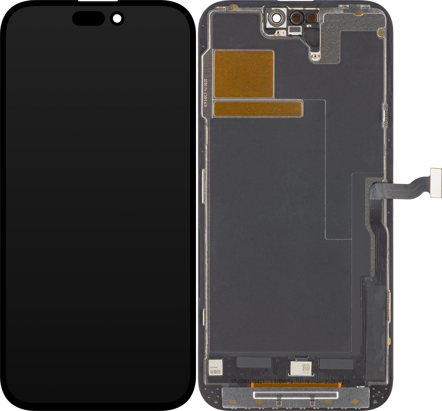 ZY érintőképernyős kijelző Apple iPhone 14 Pro Max-hoz, kerettel, LCD In-Cell IC mozgatható verzió, fekete