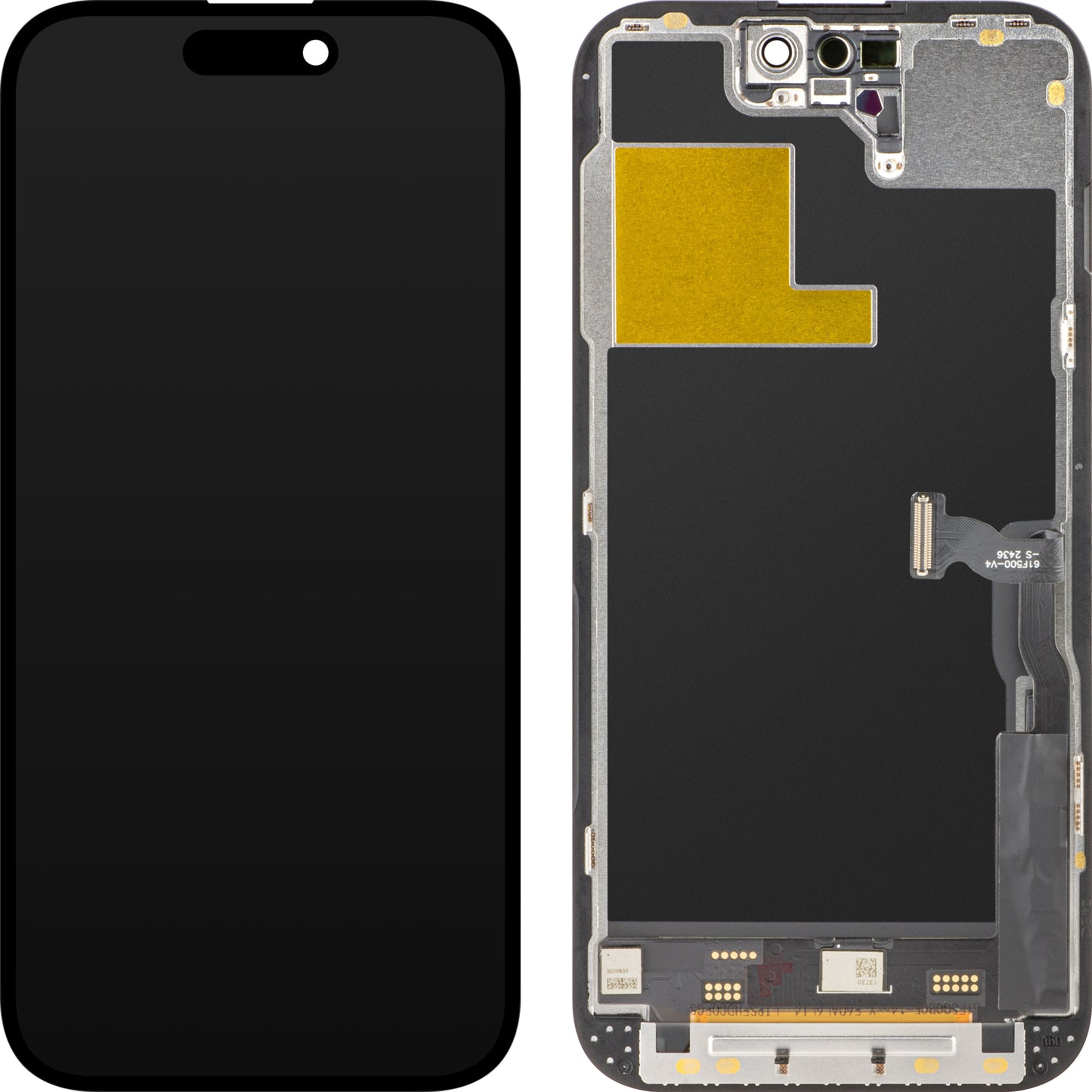 ZY érintőképernyős kijelző Apple iPhone 14 Pro-hoz, kerettel, LCD In-Cell IC mozgatható verzió, fekete