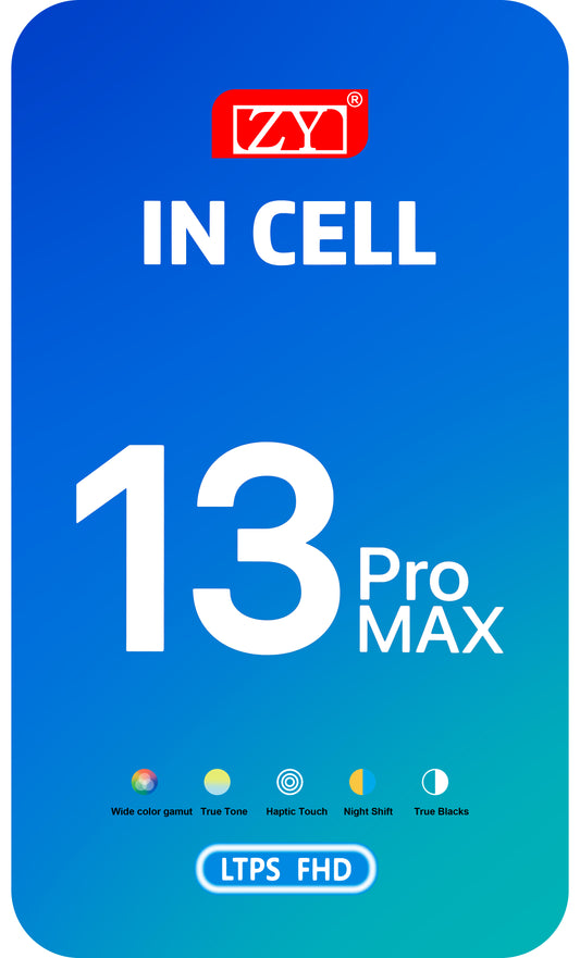 ZY Touchscreen Display for Apple iPhone 13 Pro Max, with Frame, In-Cell IC Movable LCD Version, Black