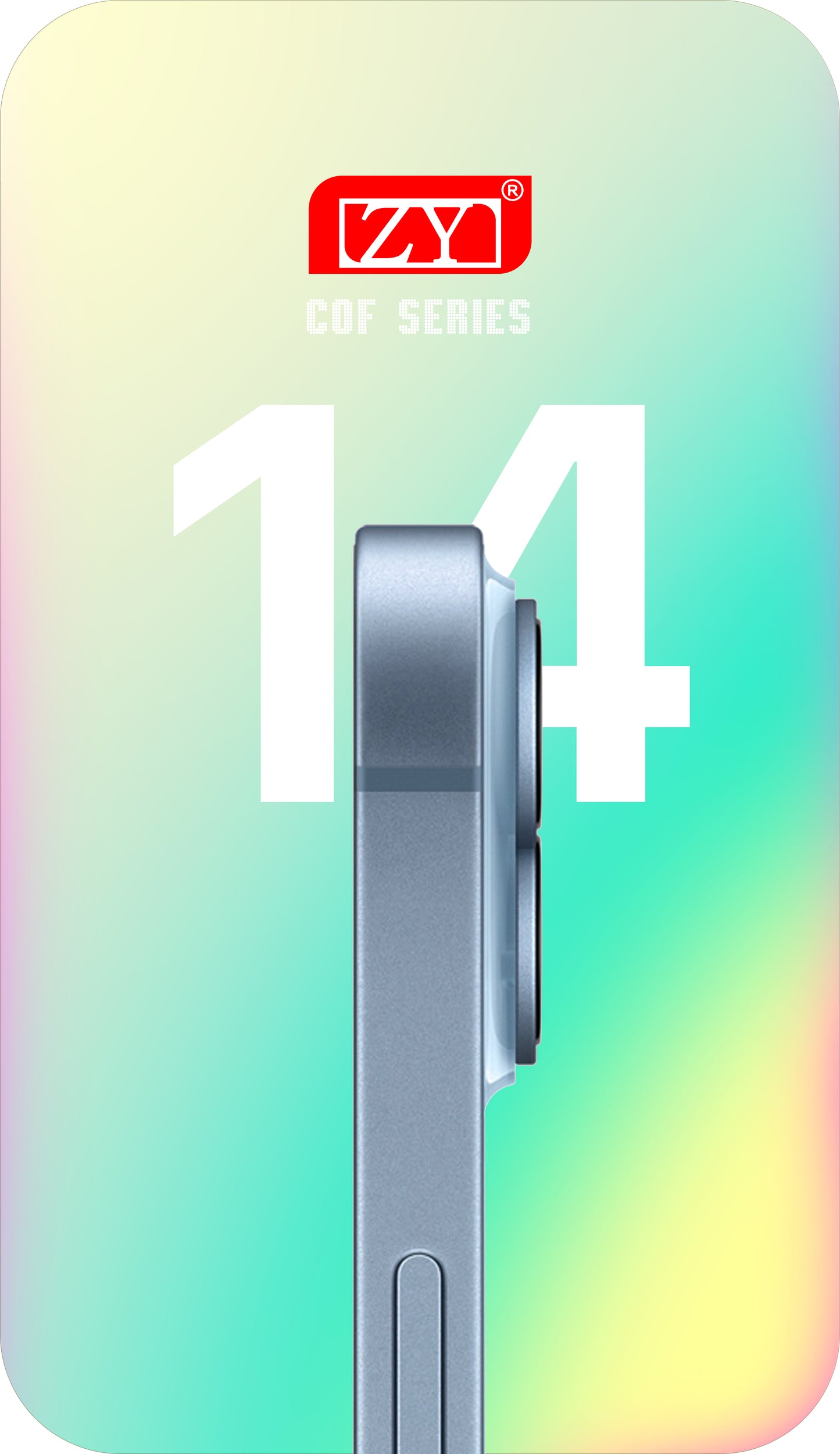 ZY érintőképernyő kijelző Apple iPhone 14 készülékhez, kerettel, LCD In-Cell IC mozgatható, Fekete