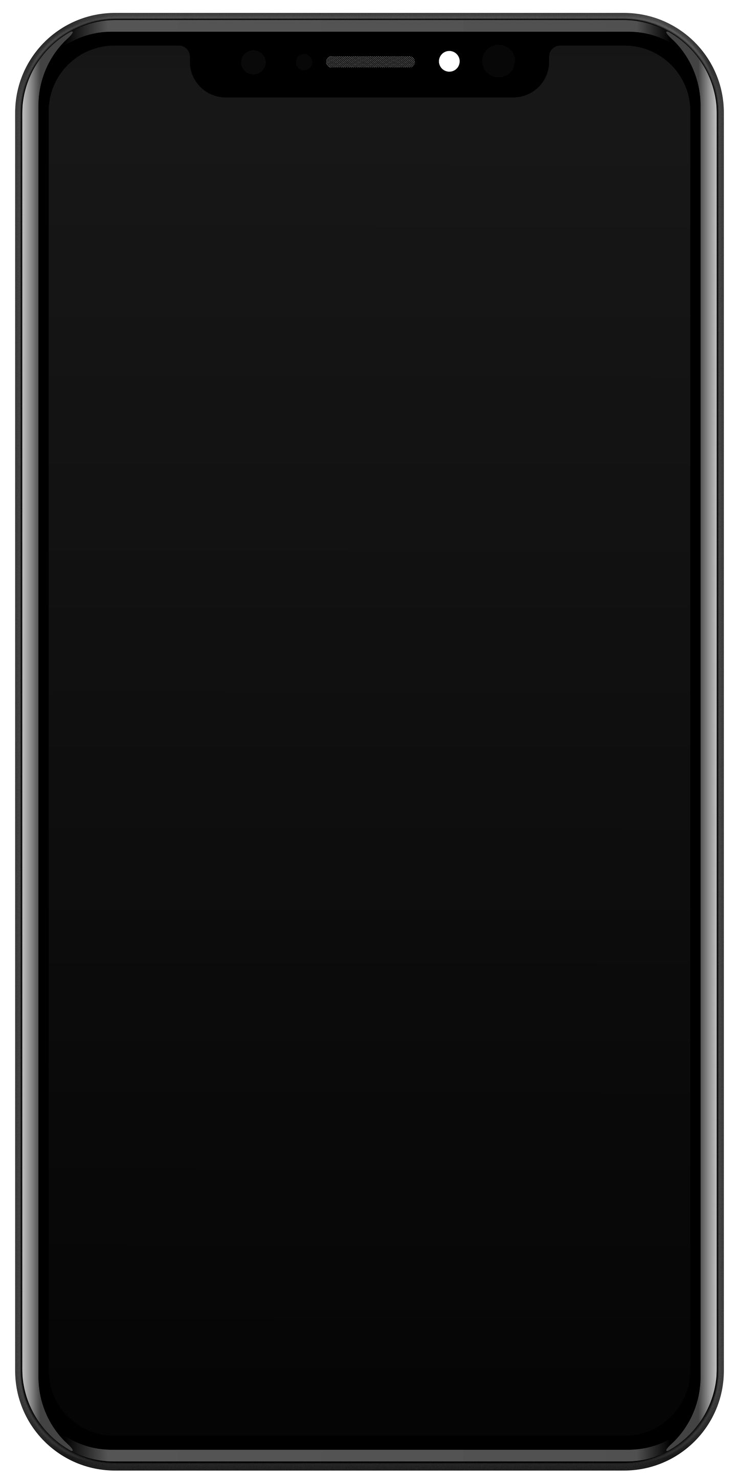 JK Érintőképernyő kijelző Apple iPhone X készülékhez, kerettel, In-Cell LCD verzió, Fekete