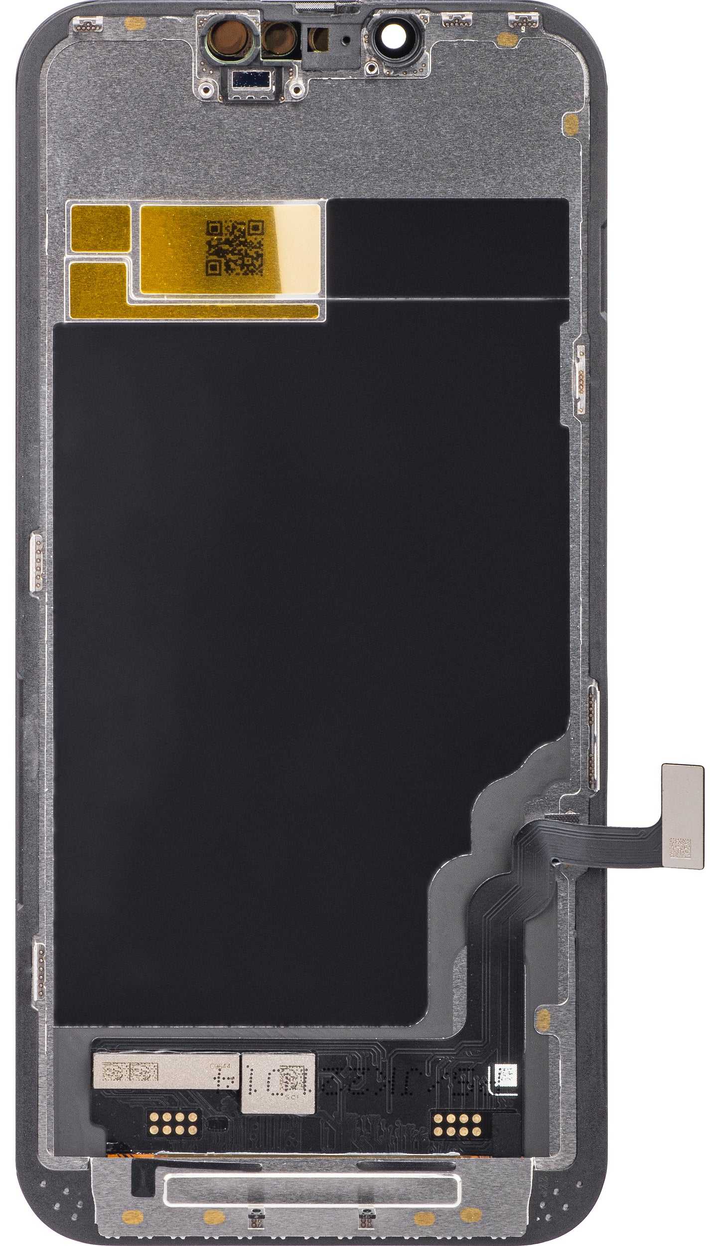 Érintőképernyő JK Apple iPhone 13-hoz, kerettel, In-Cell LCD verzió, fekete