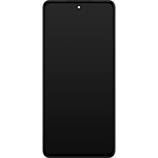 Motorola Moto G82 érintőképernyős kijelző érintőképernyővel, kerettel, szürke, szervizcsomag 5D68C20864