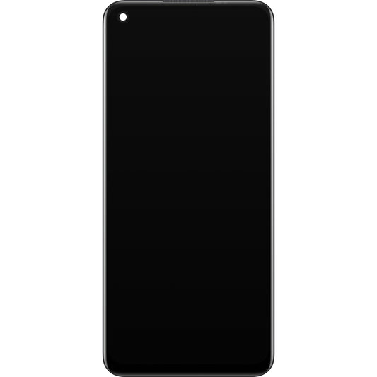 Realme 7 5G érintőképernyős kijelző Realme 7 5G, kerettel, fekete, szervizcsomag 490474747